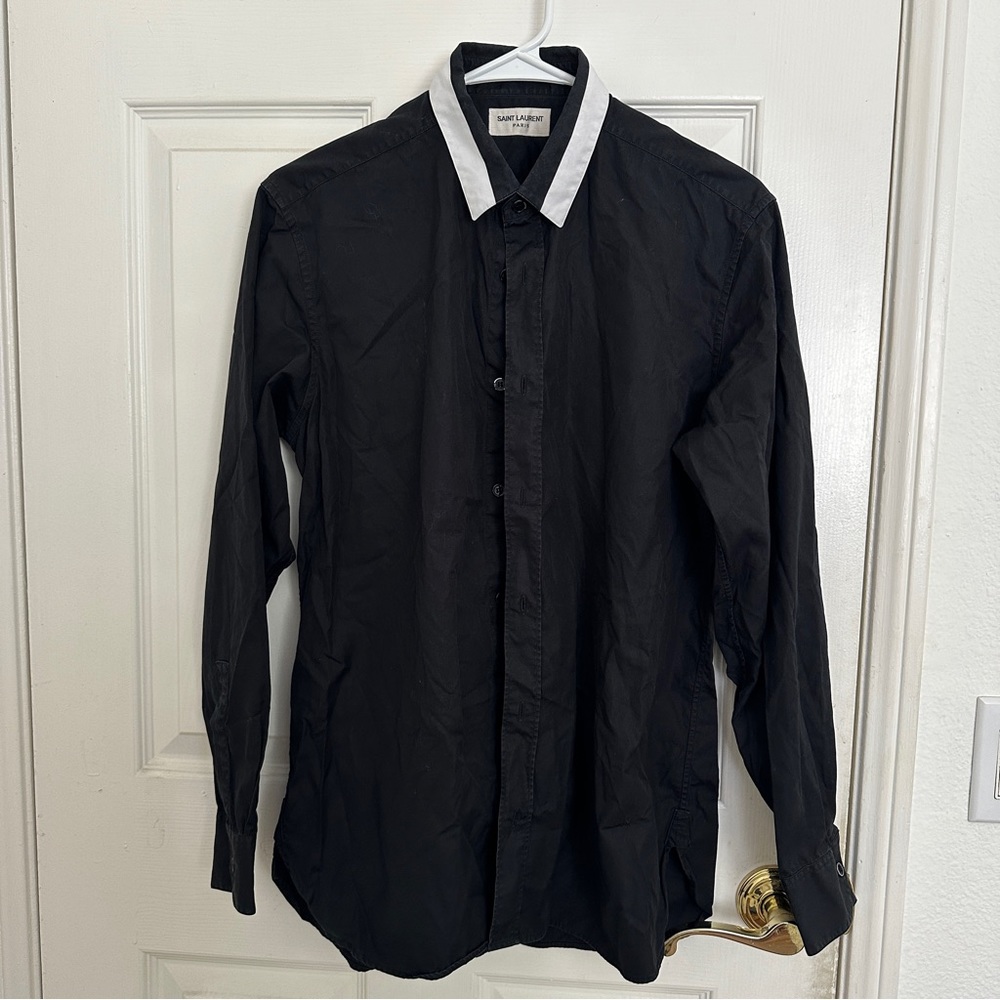 Saint Laurent black & white shirt
